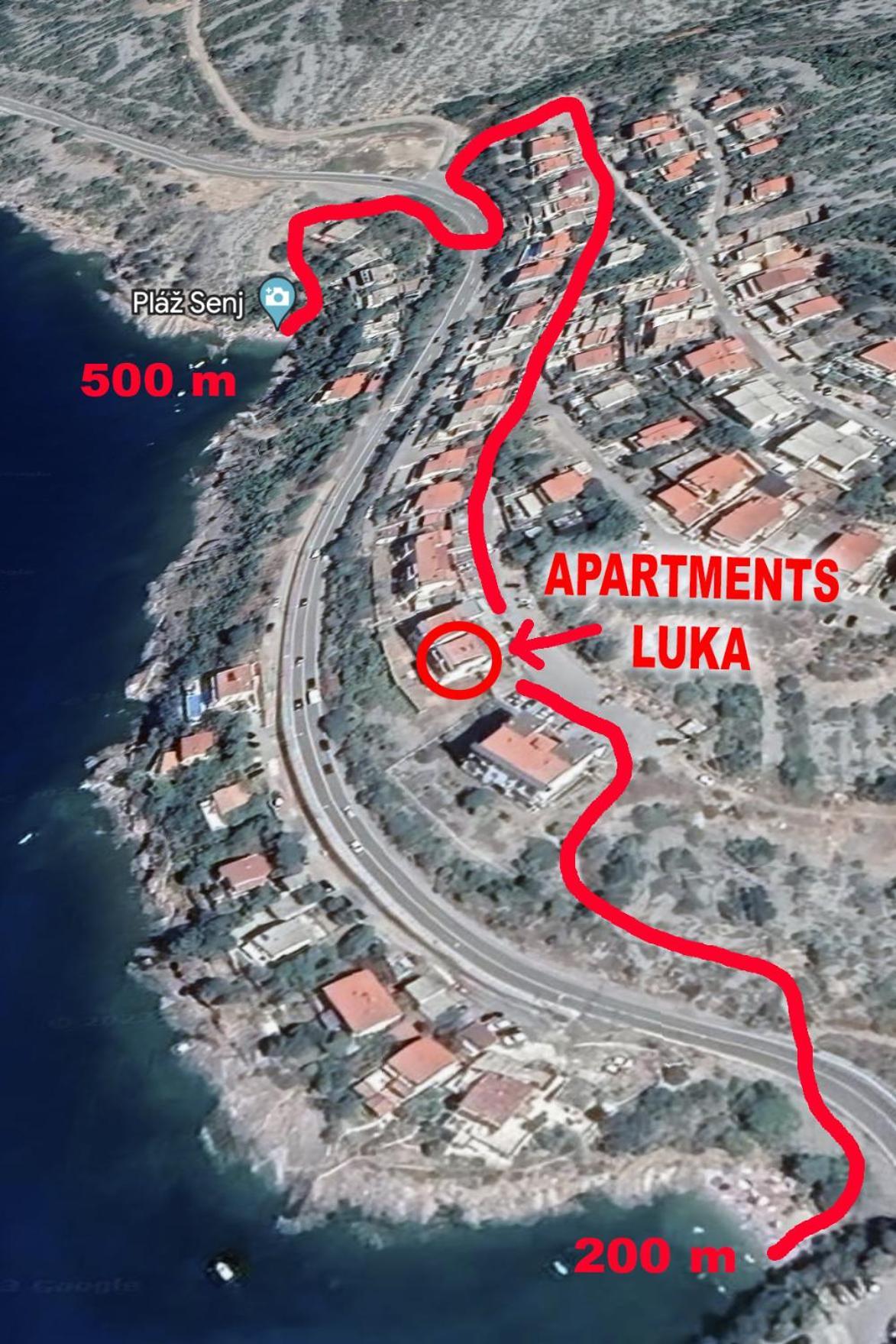 Studio Apartman Luka 센 외부 사진